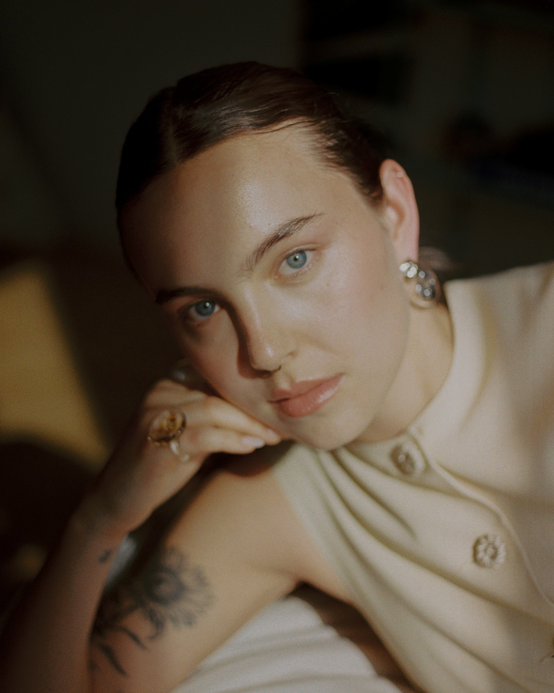 REFLECTION GLASS EARRINGS